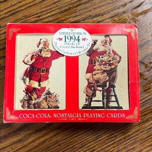 1994 NEW Coca-Cola Red Nostalgia Playing Cards Set